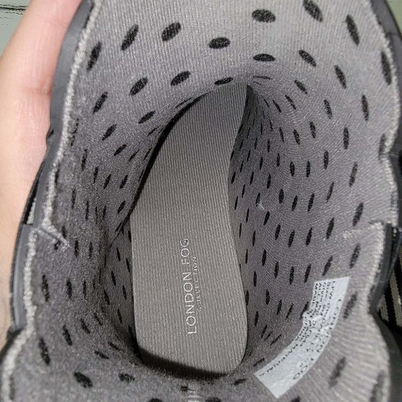 London Fog Piccadilly Women's Black Pull-On Ankle Rain Boots Size US 9M *EUC* - Picture 9 of 13